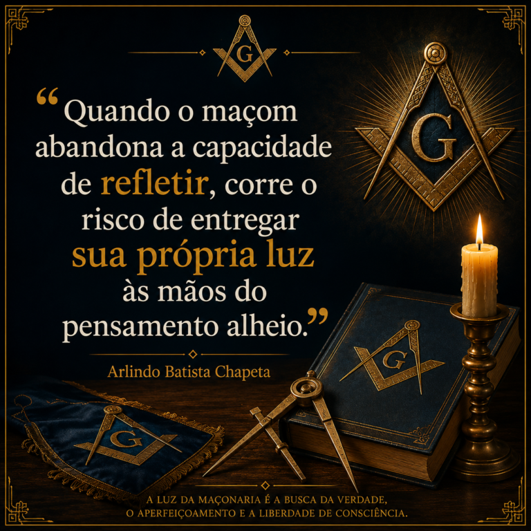 O Maçom e a Liberdade de Refletir