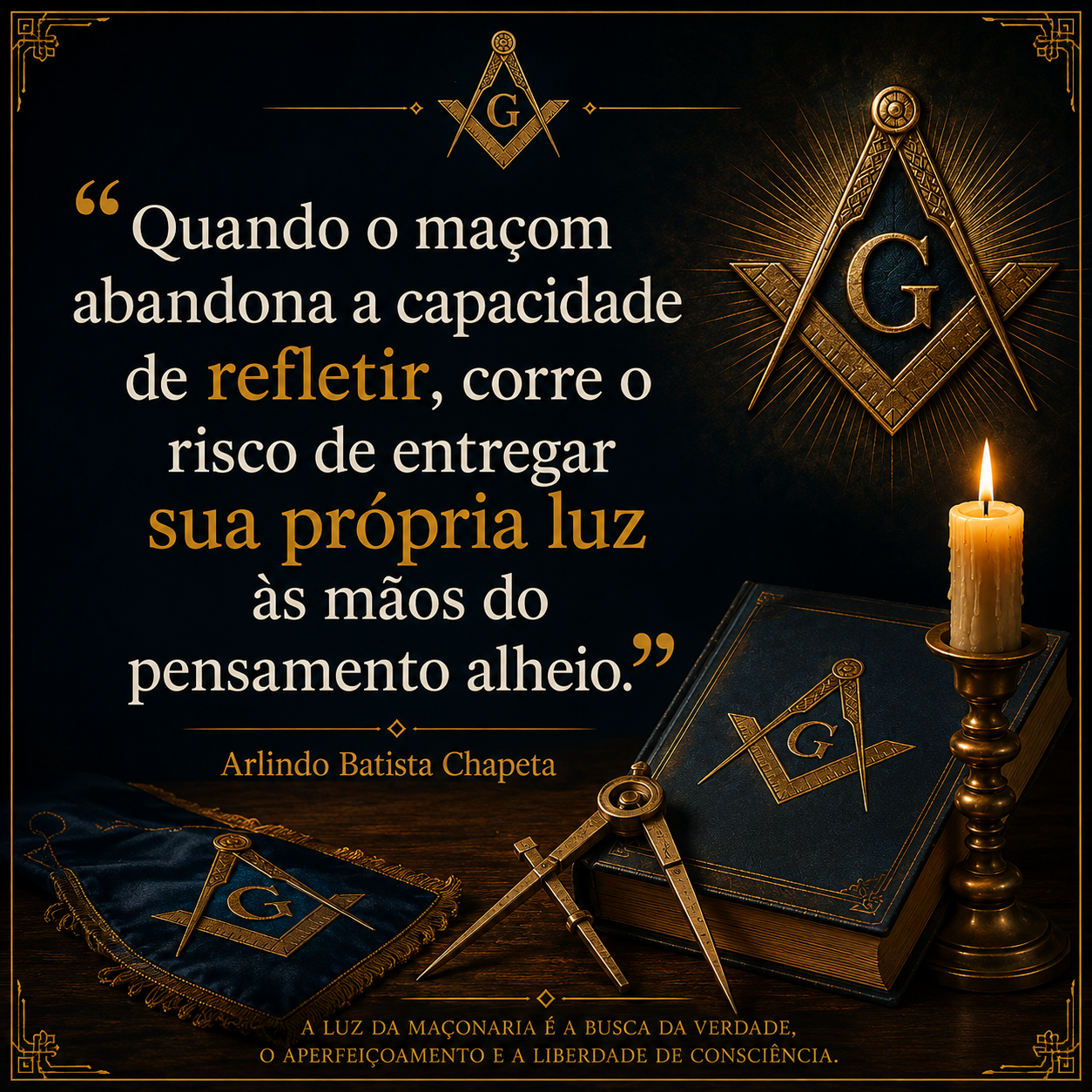 O Maçom e a Liberdade de Refletir
