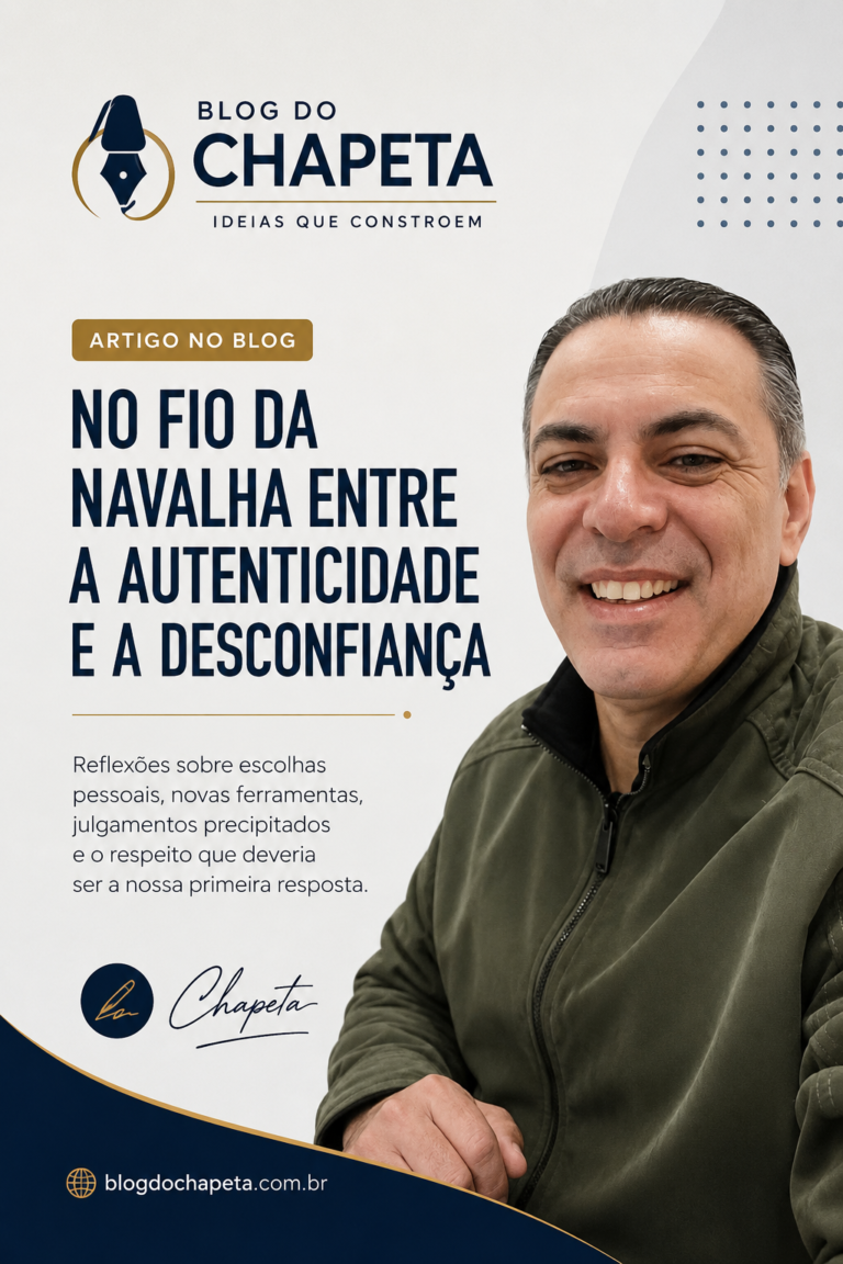 No Fio da Navalha Entre a Autenticidade e a Desconfiança